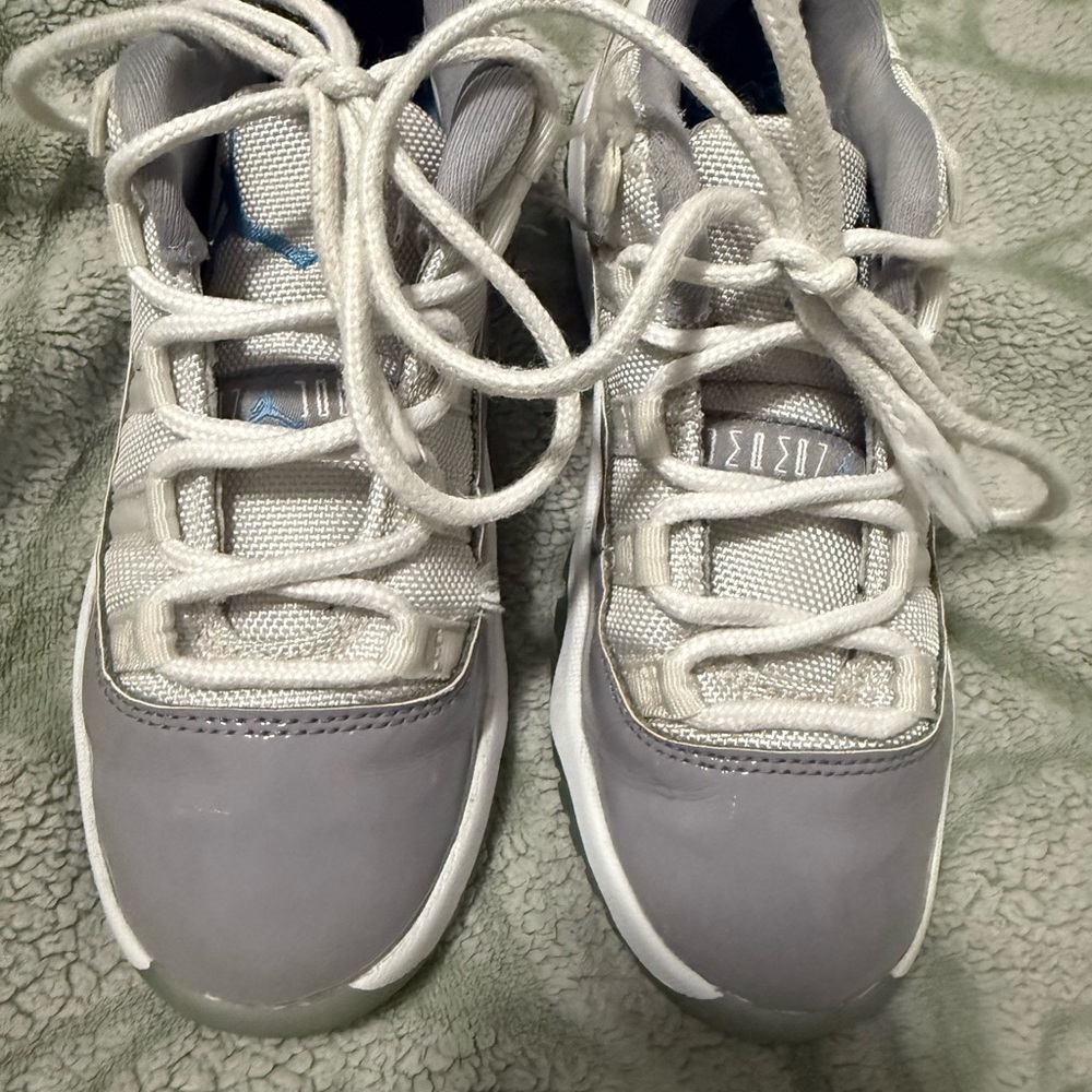 Jordan Kids Gray and White Sneakers